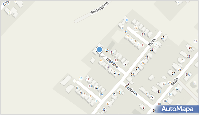 Baranowo, Błękitna, 7, mapa Baranowo