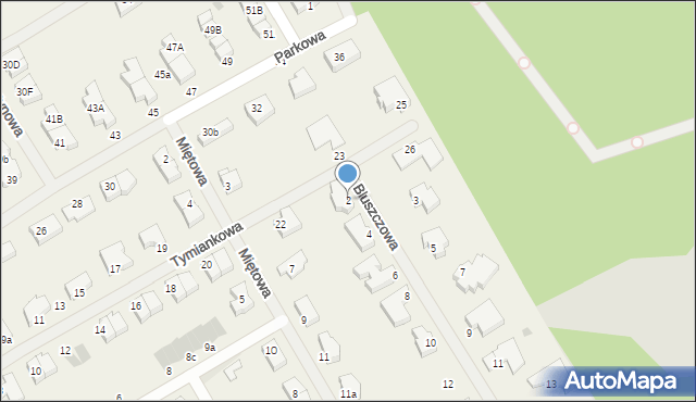 Bezrzecze, Bluszczowa, 2, mapa Bezrzecze