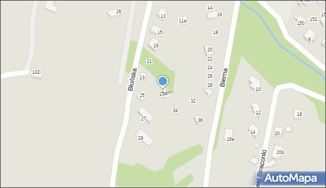 Bielsko-Biała, Błońska, 23A, mapa Bielsko-Białej