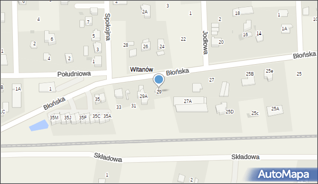 Bieniewice, Błońska, 29, mapa Bieniewice