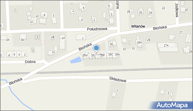 Bieniewice, Błońska, 35H, mapa Bieniewice