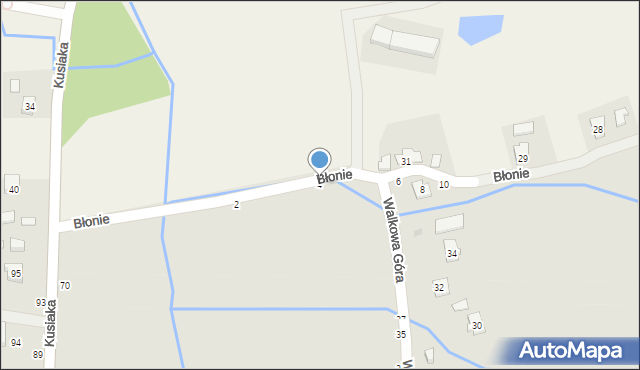 Bircza, Błonie, 4, mapa Bircza