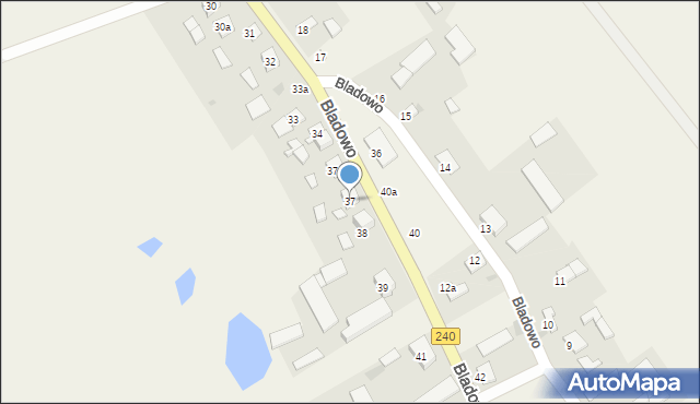Bladowo, Bladowo, 37, mapa Bladowo