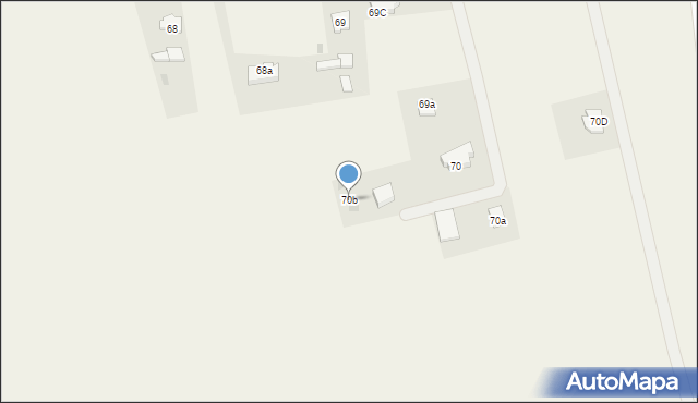 Bladowo, Bladowo, 70b, mapa Bladowo