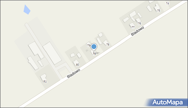 Bladowo, Bladowo, 79, mapa Bladowo
