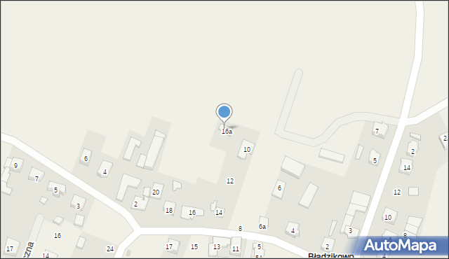 Błądzikowo, Błądzikowo, 13a, mapa Błądzikowo