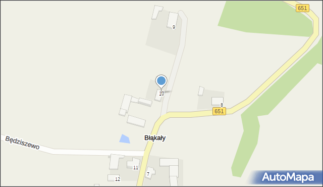 Błąkały, Błąkały, 10, mapa Błąkały