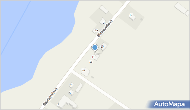 Błaskowizna, Błaskowizna, 11a, mapa Błaskowizna
