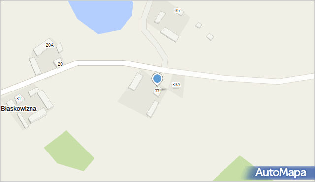 Błaskowizna, Błaskowizna, 33, mapa Błaskowizna