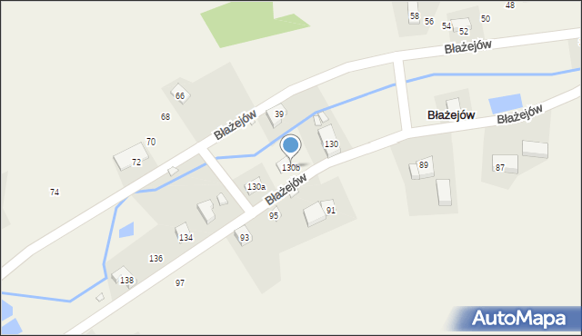 Błażejów, Błażejów, 130b, mapa Błażejów