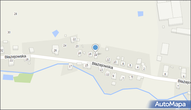 Błażejów, Błażejów, 14, mapa Błażejów