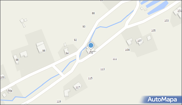 Błażejów, Błażejów, 152, mapa Błażejów