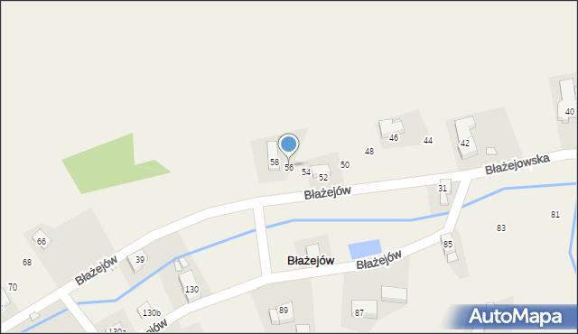 Błażejów, Błażejów, 56, mapa Błażejów