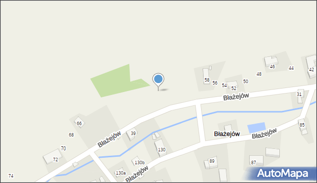 Błażejów, Błażejów, 58a, mapa Błażejów