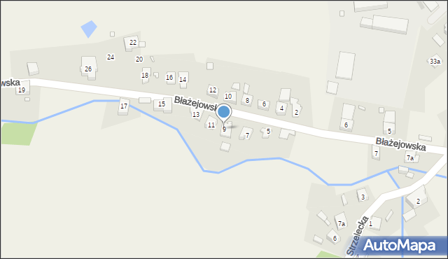 Błażejów, Błażejów, 9, mapa Błażejów