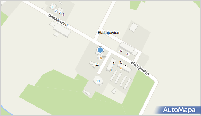 Błażejowice, Błażejowice, 10, mapa Błażejowice
