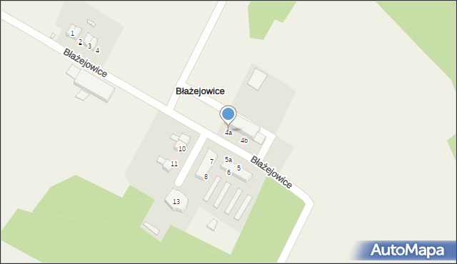 Błażejowice, Błażejowice, 4a, mapa Błażejowice