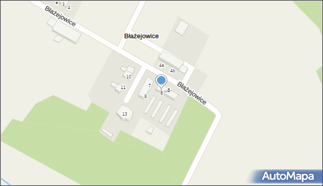 Błażejowice, Błażejowice, 6, mapa Błażejowice
