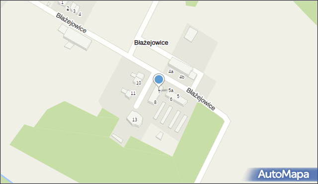 Błażejowice, Błażejowice, 7, mapa Błażejowice