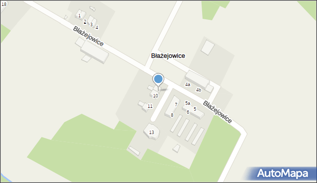 Błażejowice, Błażejowice, 9, mapa Błażejowice