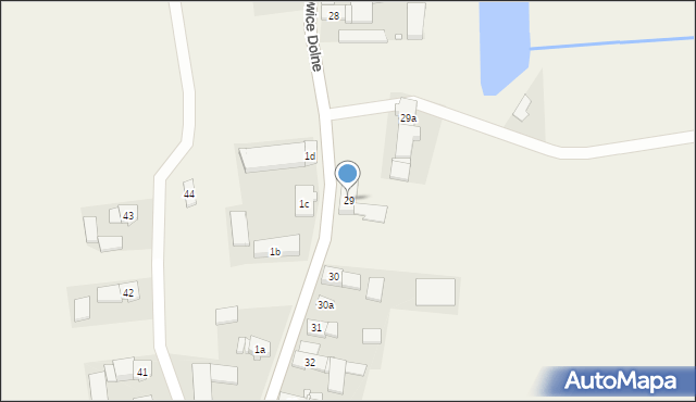 Błażejowice Dolne, Błażejowice Dolne, 29, mapa Błażejowice Dolne