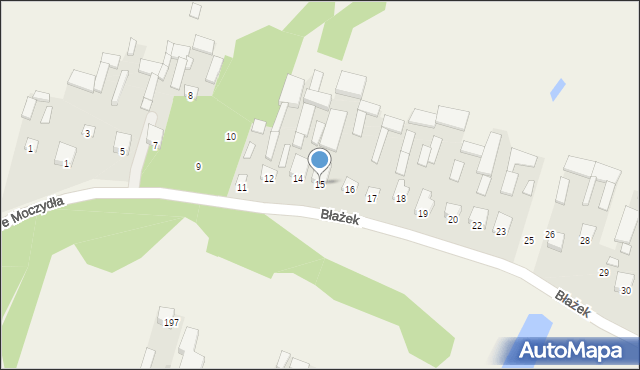 Błażek, Błażek, 15, mapa Błażek