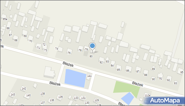 Błażek, Błażek, 81, mapa Błażek