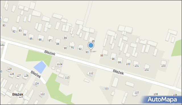 Błażek, Błażek, 94, mapa Błażek