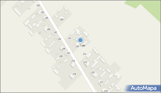 Błaziny Dolne, Błaziny Dolne, 197, mapa Błaziny Dolne