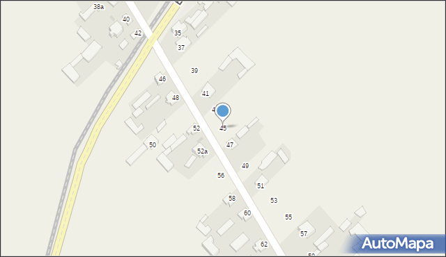 Błaziny Dolne, Błaziny Dolne, 45, mapa Błaziny Dolne