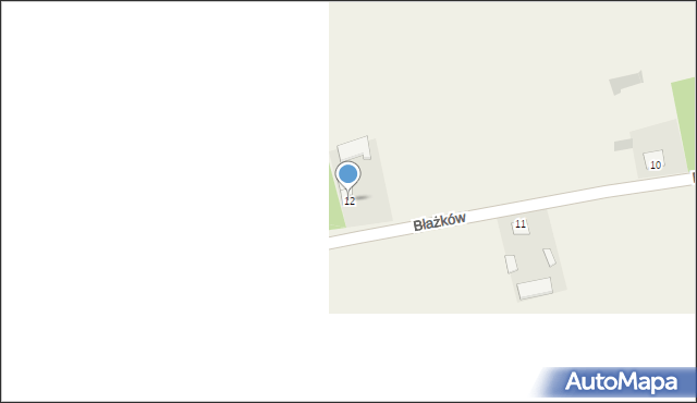 Błażków, Błażków, 12, mapa Błażków