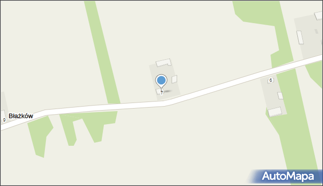 Błażków, Błażków, 7, mapa Błażków