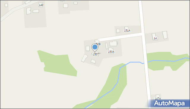 Błażkowa, Błażkowa, 150, mapa Błażkowa