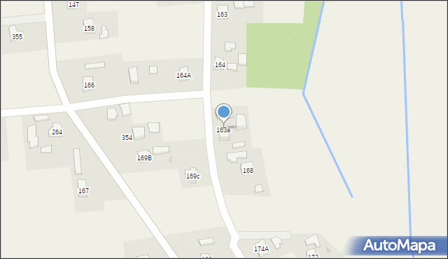 Błażkowa, Błażkowa, 163a, mapa Błażkowa