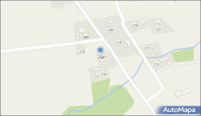 Błażkowa, Błażkowa, 172B, mapa Błażkowa