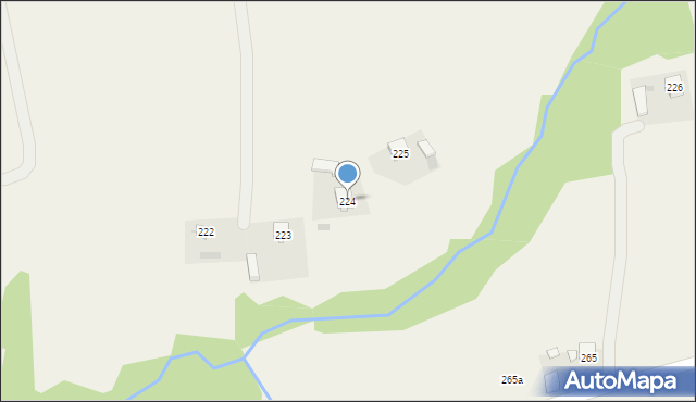 Błażkowa, Błażkowa, 224, mapa Błażkowa