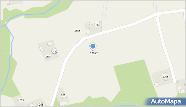 Błażkowa, Błażkowa, 226a, mapa Błażkowa