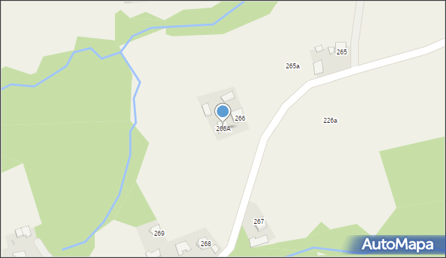 Błażkowa, Błażkowa, 266A, mapa Błażkowa