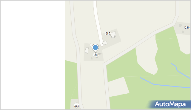 Błażkowa, Błażkowa, 283, mapa Błażkowa