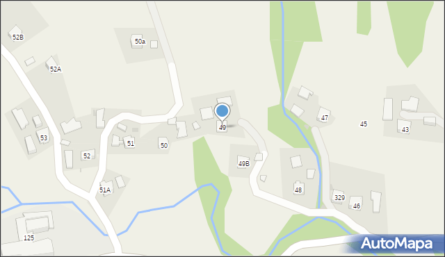 Błażkowa, Błażkowa, 49, mapa Błażkowa