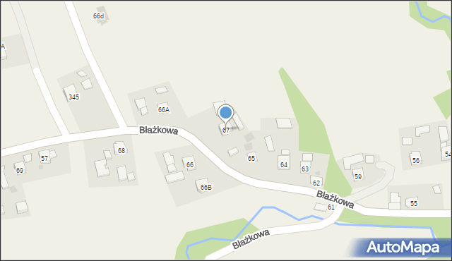Błażkowa, Błażkowa, 67, mapa Błażkowa