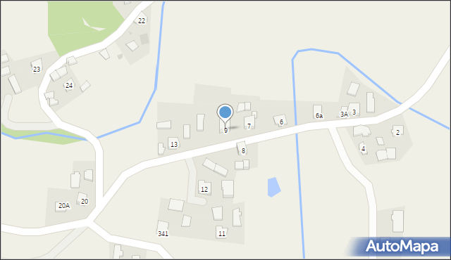 Błażkowa, Błażkowa, 9, mapa Błażkowa