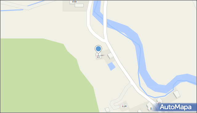 Błażkowa, Błażkowa, 11, mapa Błażkowa