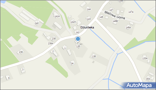 Błażowa Górna, Błażowa Górna, 136A, mapa Błażowa Górna
