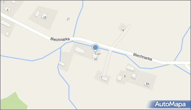 Blechnarka, Blechnarka, 10A, mapa Blechnarka