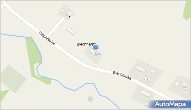 Blechnarka, Blechnarka, 12, mapa Blechnarka