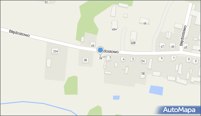 Błędostowo, Błędostowo, 3a, mapa Błędostowo