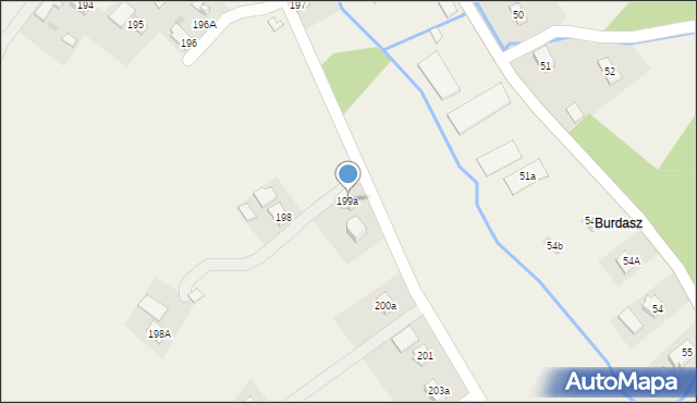 Błędowa Tyczyńska, Błędowa Tyczyńska, 199a, mapa Błędowa Tyczyńska