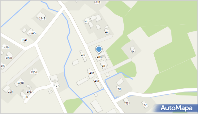 Błędowa Tyczyńska, Błędowa Tyczyńska, 48A, mapa Błędowa Tyczyńska