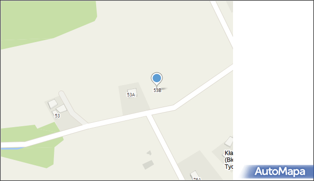 Błędowa Tyczyńska, Błędowa Tyczyńska, 53B, mapa Błędowa Tyczyńska